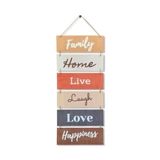 Hanging Wall Décor Sign - Welcome Vertical Wall Art Decorations, Rustic Hom