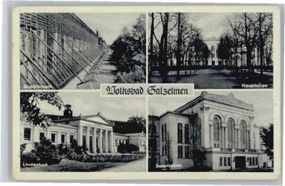 Bad Salzelmen Gradierwerk Hauptallee Lindenbad Sanato