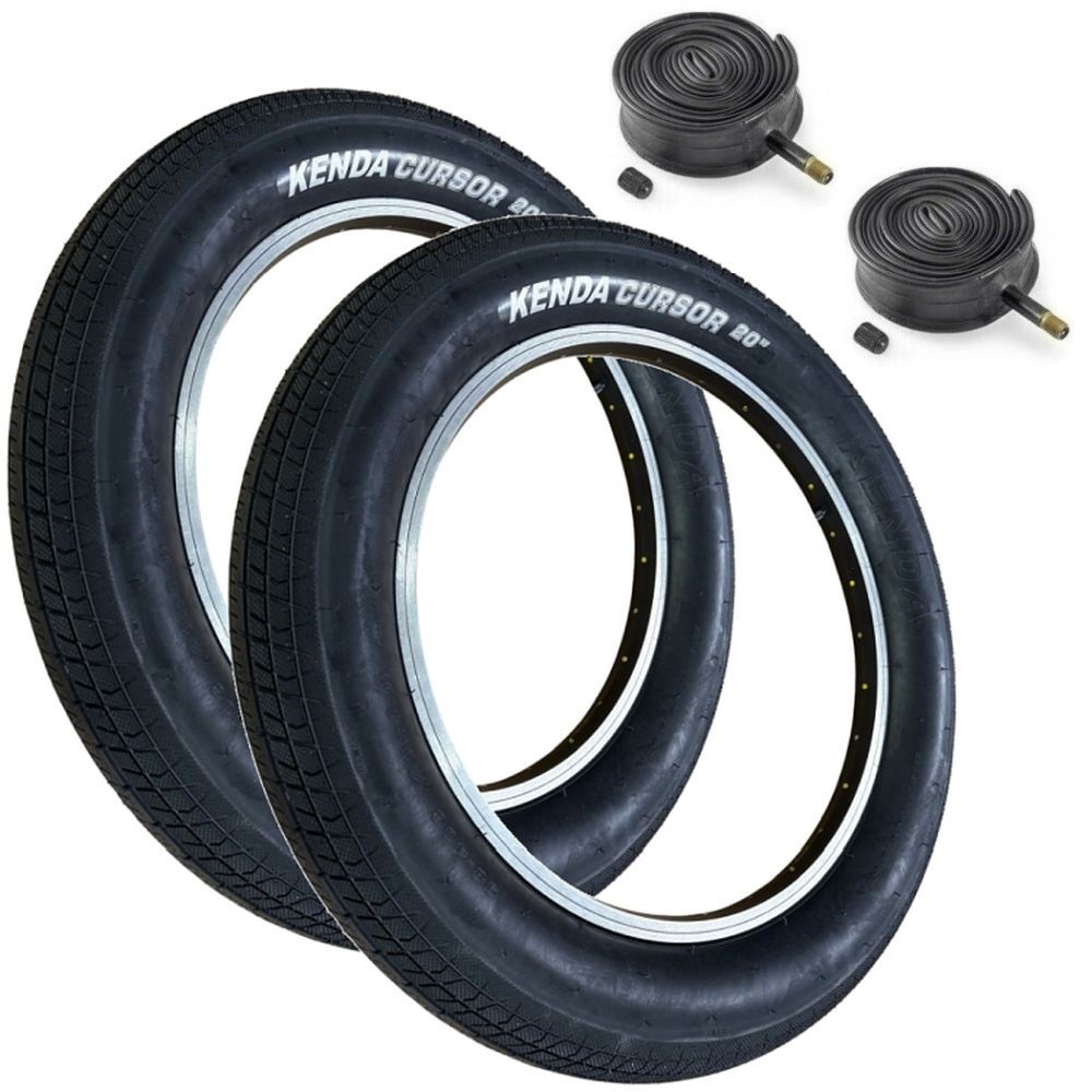 Kenda CURSOR 20 x 4.0 BLACK Fat Bike TYRE s TUBE s 98-406 K-1270
