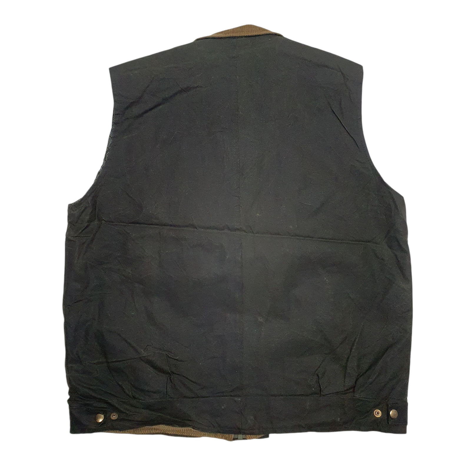 COUNTRY STILE Wax Jacket Coat Gilet Mens L image 4