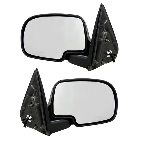 NEW DOOR MIRRORS PAIR FITS CHEVROLET SILVERADO 1500 1999-2002 88986366 88986367