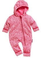 Playshoes Unisex Kinder Fleece-Overall Jumpsuit Strickfleece Pink Gr. 74