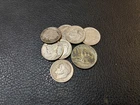 Lot of (7) 90% Silver Dimes and (1) 35% Silver Nickel! Mercury and Roosevelt