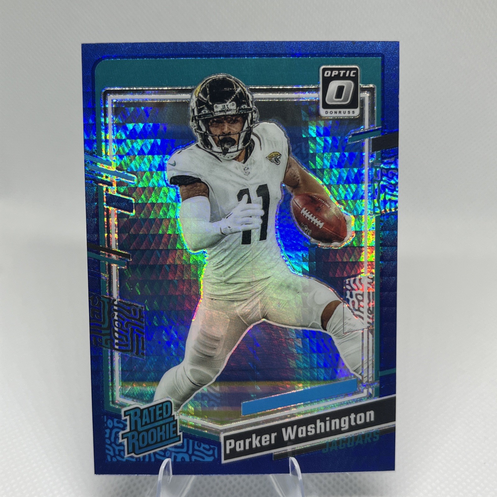 Parker Washington Panini Donruss Optic #254 Blue Hyper