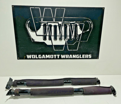 97-02 Jeep TJ Wrangler Roll Bar Windshield Ext Support Connector Bars & COVERS