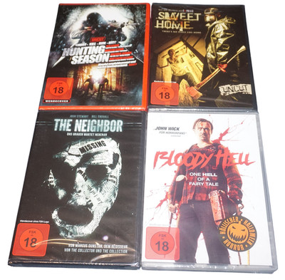 4x Horror/Serienkiller/Survival Slasher (DVDs) Sammlung. Bloody Hell,Sweet Home