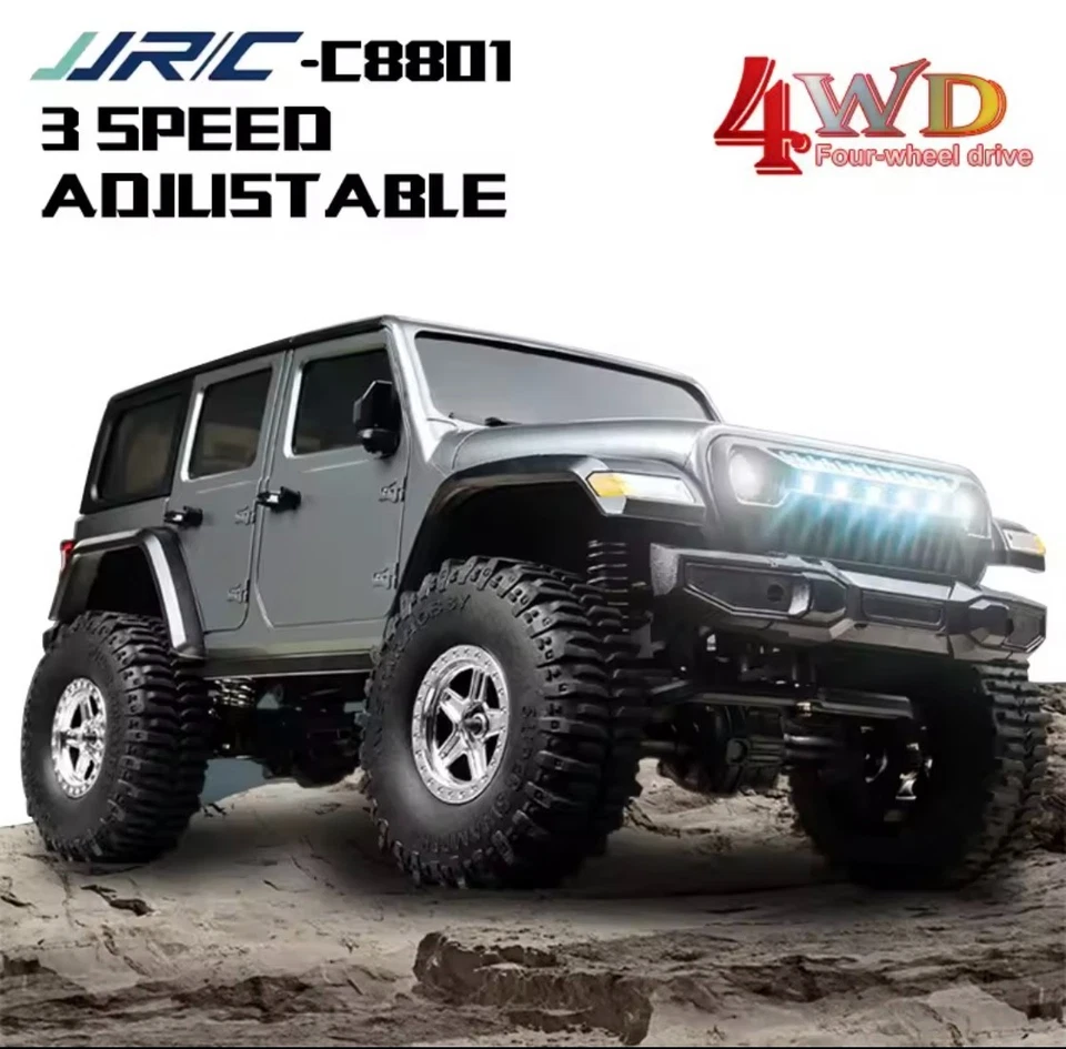 AUTO TELECOMANDATA 4x4 -JEEP 4WD 1/18 RC LUCI LED ADATTA A TUTTI I TERRENI - Immagine 2 di 4
