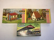 FALLER B-221 & B-223 HO In Box + Atlas 707 Station Platform Kit