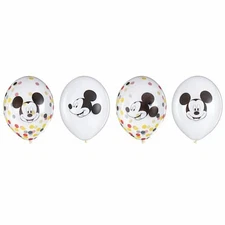 Mickey Mouse 'Forever' Confetti Filled Latex Balloons (6 ct)