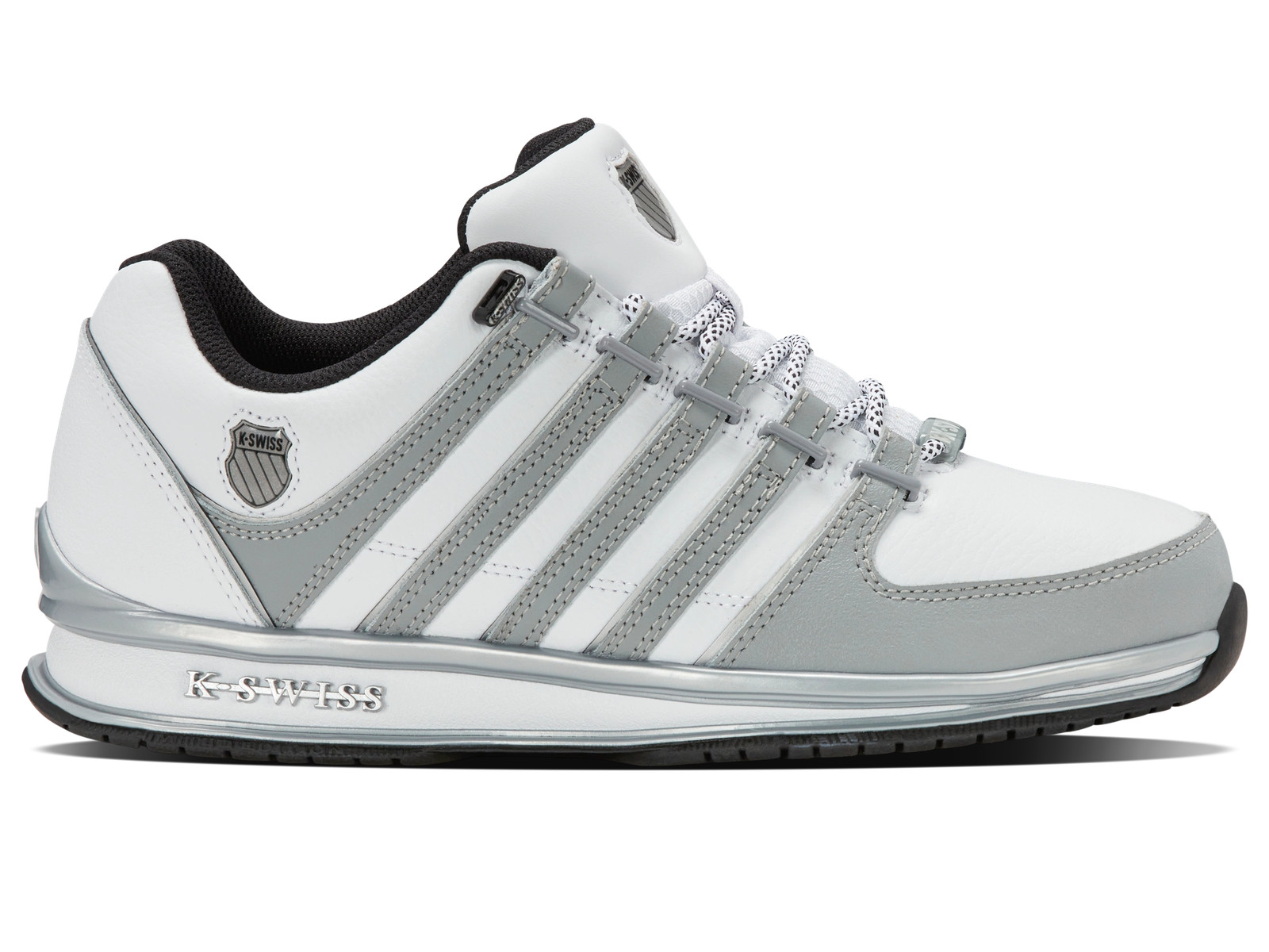 K-Swiss RINZLER Herren Weiß Sneakers Sportschuhe Outdoor (01235-137-M)