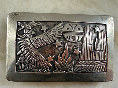 Silver Thunderbird Belt Vintage Thunderbird Belt..Silver Tone..26 main image 3