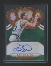 2018 PANINI CROWN ROYALS Larry Bird AUTOGRAPH #ED 07/49   CELTICS LEGEND  RARE