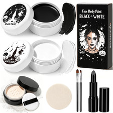 Black  White Oil Face Body Paint Halloween Cosplay Makeup Accessories