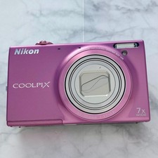 Nikon COOLPIX S6100 Gloss Pink 20.0MP 7x Zoom Compact Digital Camera Used