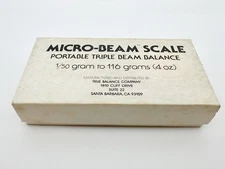 Vintage True Balance Micro-Beam Scale TRIPLE BEAM BALANCE SCALES - Pocket Size