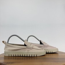 Womens Vionic Uptown Pink Suede Platform Casual Penny Loafers Shoes Size 6 M GUC