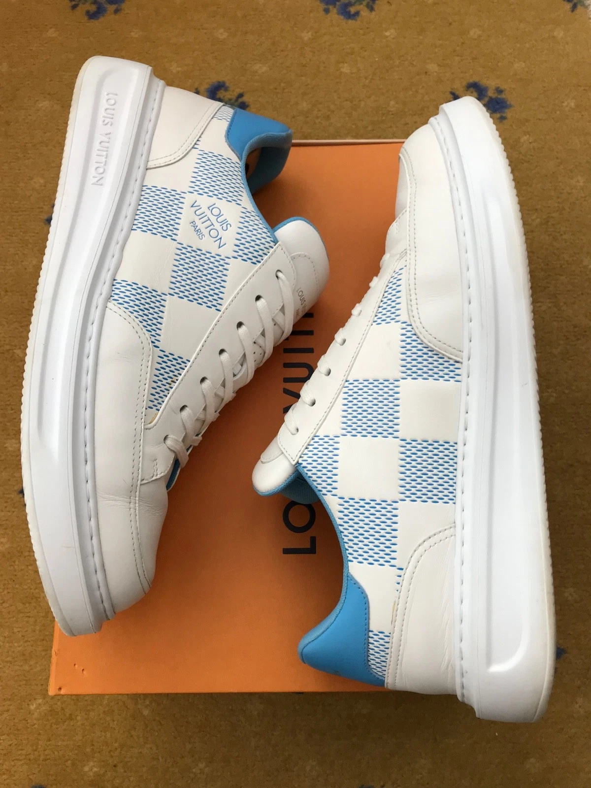 LOUIS VUITTON TRAINER Louis Vuitton scarpe da ginnastica sneakers Beverly Hills Damier uomo UK 10 US 11 EU 44