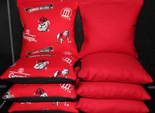 GEORGIA BULLDOGS CORNHOLE BEAN BAGS Baggo Toss Tailgate Game 8 ACA Reg. Bags NEW
