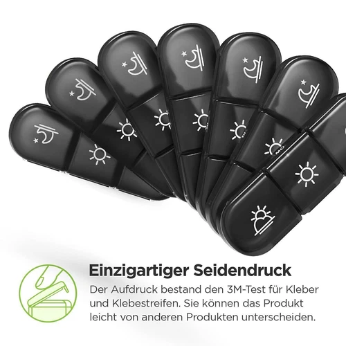 Tablettenbox 7 Tage 3 Fächer Einfaches Füllen Medikamentenbox Pillendose Box DE - Bild 9 von 12
