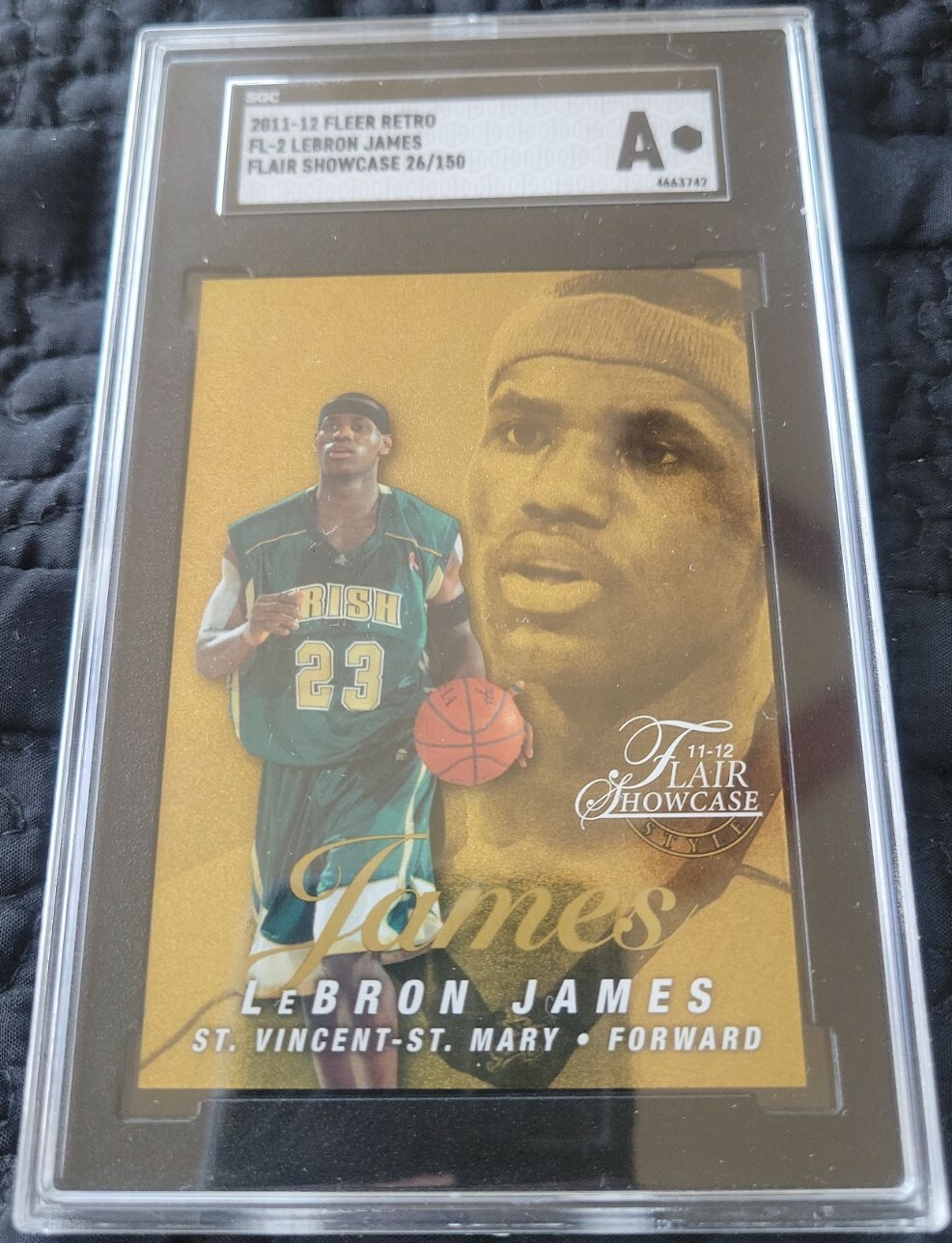 2011-12 Fleer Retro Flair Showcase Lebron James #FL-2   #/150 SCG A GEM MINT 👑