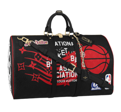 Louis Vuitton Keepall Bandouliere 55 NBA LV Black Basketball