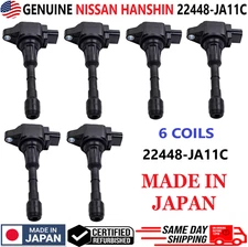 GENUINE NISSAN x6 Ignition Coils For 2007-2017 Nissan & Infiniti V6, 22448-JA11C