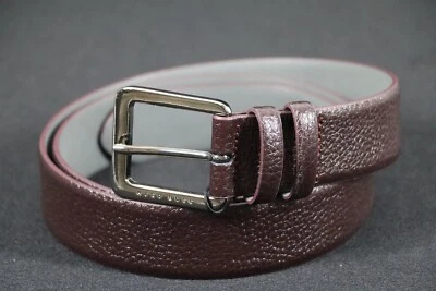 HUGO BOSS Gürtel, Mod. Cesen, Gr. EU 105 / US 40, Handmade in Italy, Dark Red - Bild 1 von 4