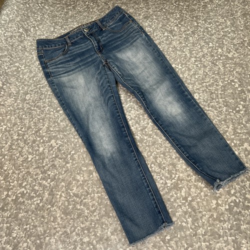Jeans Jegging American Eagle Femme Taille 6 - Super Stretch, Bleu Clair, Occasion Très Bon état