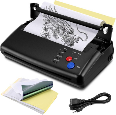 Tattoo Stencil Transfer Copier Printer with 20Pcs Tattoo Stencil Transfer Paper 