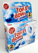 2 Tabs Automatic Toilet Bowl Cleaner BLUE BLEACH Deodorize Freshens Long Lasting