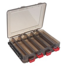 2 Sided Fishing Tackle Box 10 Compartments Large Fishing Lures Bait Storage Box