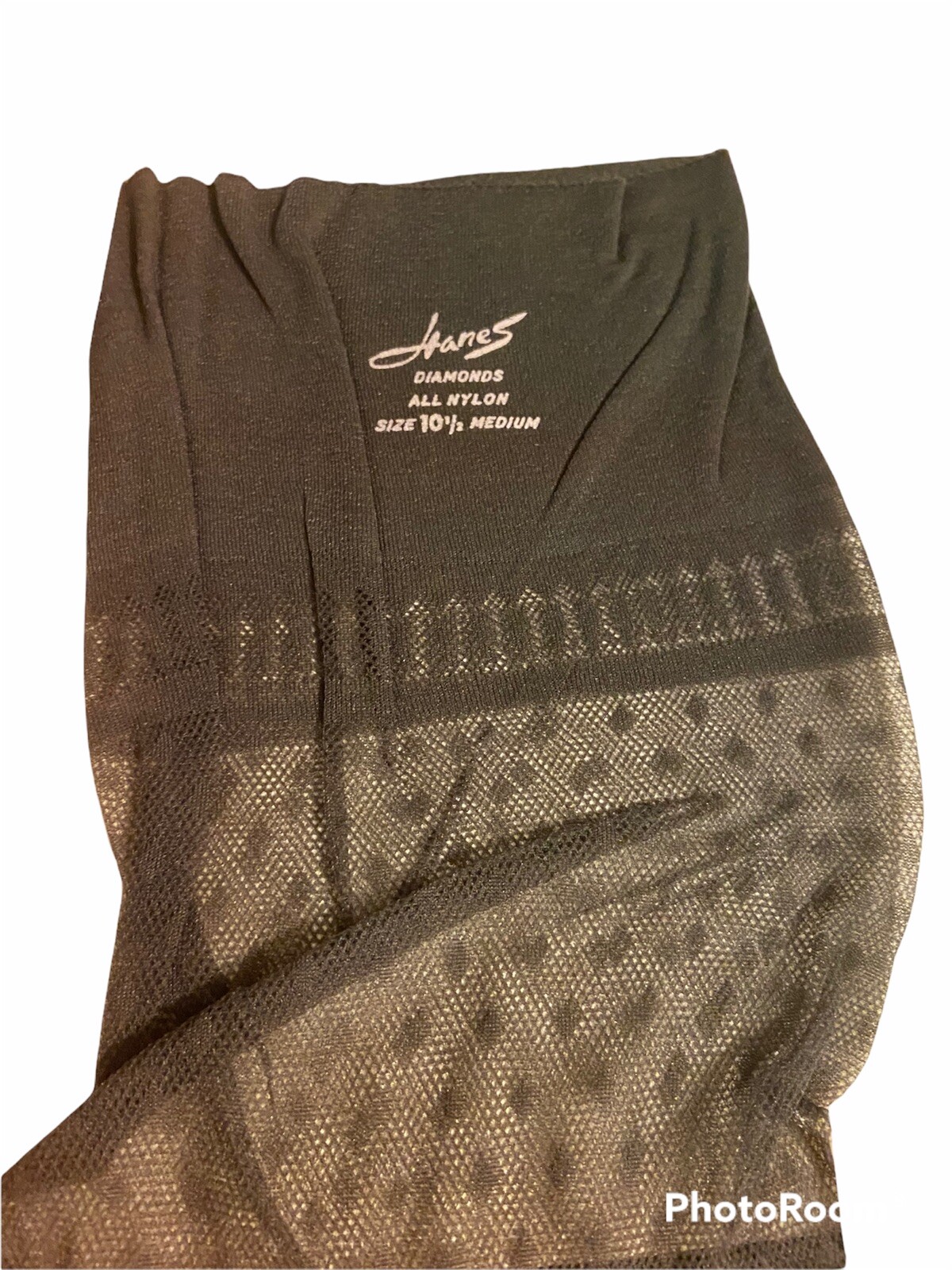 Vintage Hanes Seamless Nylons Diamonds Thigh High Bar… Gem