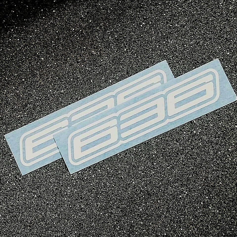 636 decals stickers Gloss White set of two ninja FAST TO