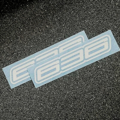 636 decals stickers Gloss White set of two ninja FAST TO