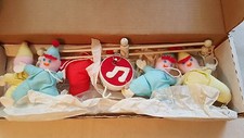 Vintage Eden Musical Baby Crib Mobile Clowns West Germany in Original Box