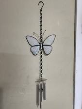 stained glass Butterfly wind chime /sun catcher