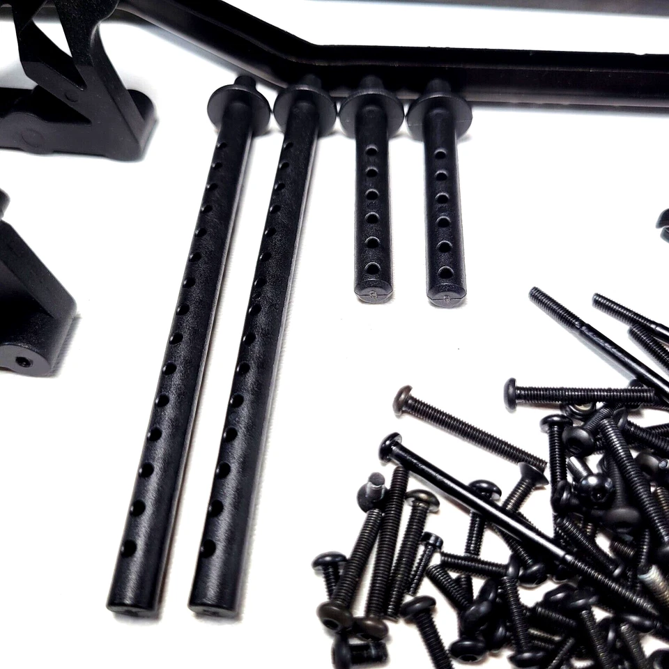 Rieles de cuadro Redcat Gen 9 chasis placa deslizante guardabarros bandeja de batería tornillos poste de cuerpo Foto 3 de 4