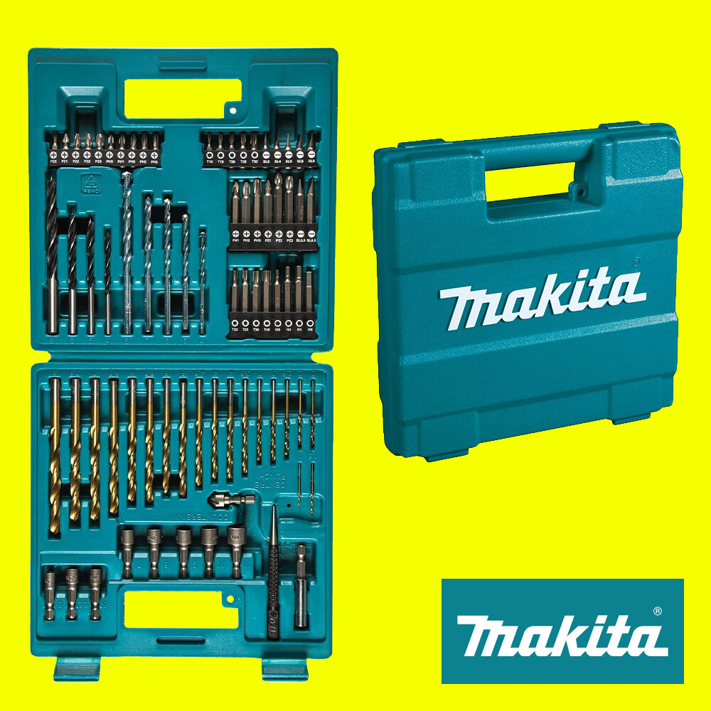 Makita B-49373 75 Piece Screwdriver Drill Bit Set Masonry HSS