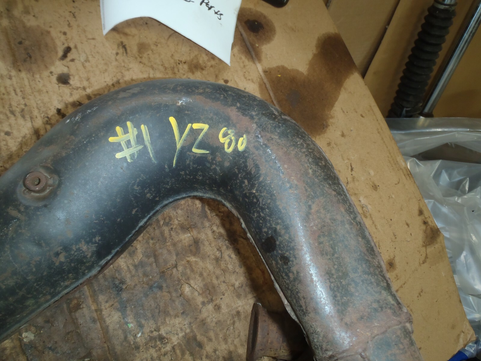 Yamaha YZ80 YZ 80 AHRMA Exhaust Pipe Expansion Chamber 1 eBay