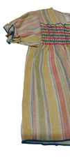 70s Boho Top Shirt size 7 Girls Hippie Prairie Stripes DEADSTOCK Children's