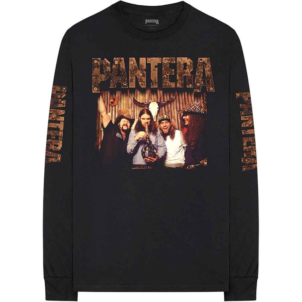 Pantera T Shirt Bong Group Band Logo Official Mens Black Long Sleeve XL