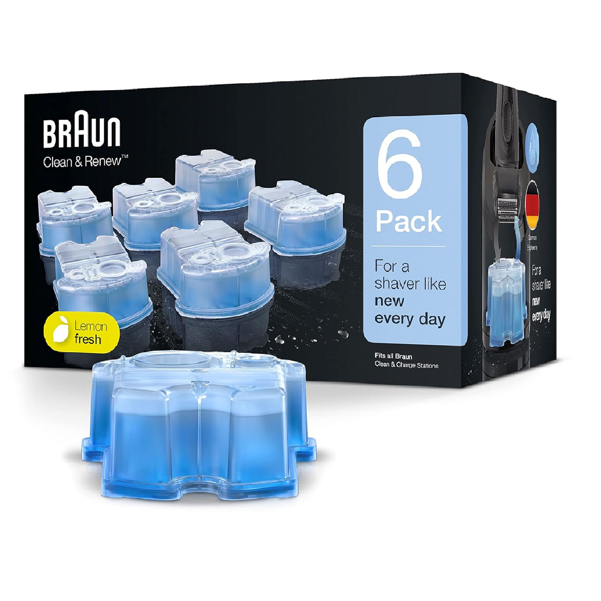 Braun Clean & Renew Refill Cartridges CCR Replacement Shaver Cleaner Solution