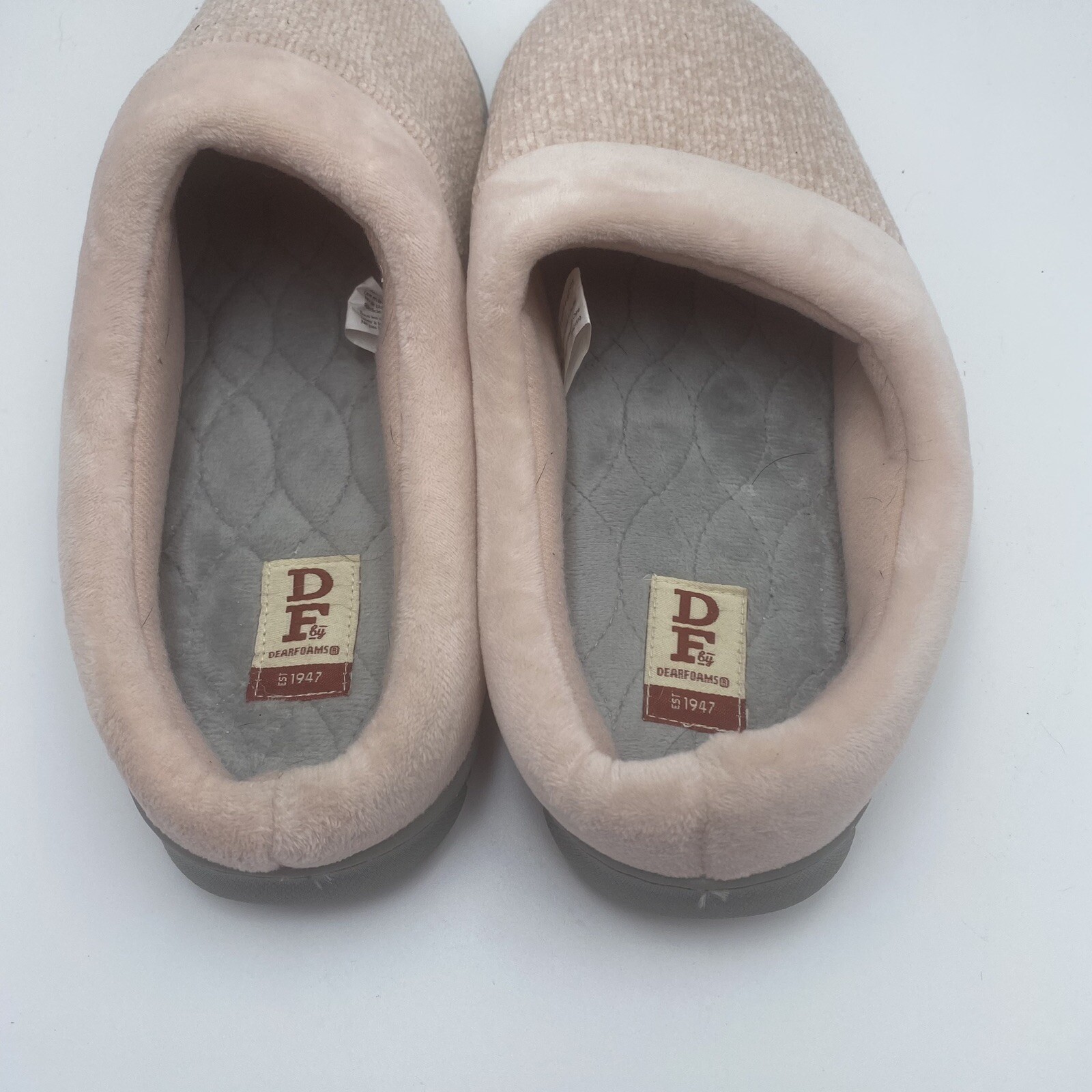 SAOLA Pantofole Dearfoam Womans XLarge 11 12 suola in gomma sfocata sfocata