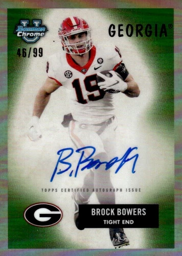 2023 Bowman University Chrome Brock Bowers #55B-BB