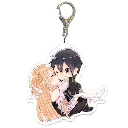 Asuna & Kirito Couples Necklace Matching Necklaces or Keyring