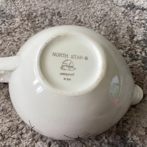 Vintage RarecSalem North Star Retro Gravy Boat Atomic Starburst - Picture 6 of 9