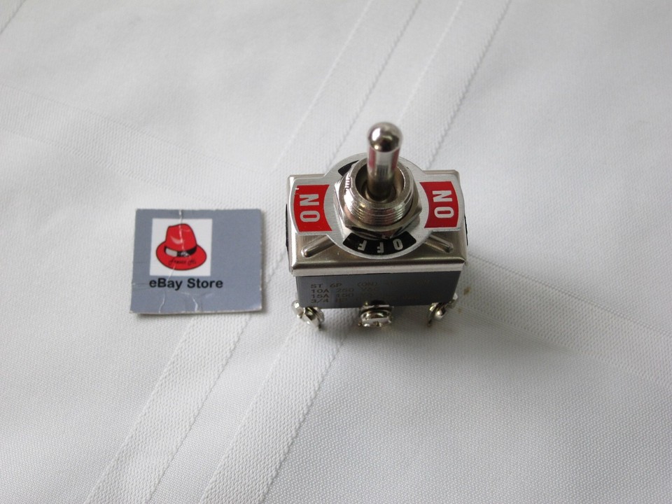 Lowrider Hydraulics Toggle Switch single 6 prong, with sign (on)-off ...