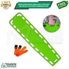 Green Spine Board Ambulance Stretcher Backboard for Patient Immobilization