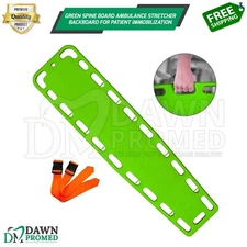 Green Spine Board Ambulance Stretcher Backboard for Patient Immobilization