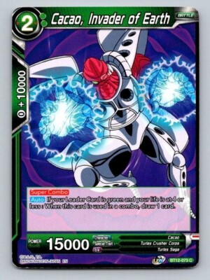 DBS CCG Vicious Rejuvenation Cacao, Invader of Earth BT12-073 C